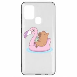 Чехол для Samsung A21s Capybara Chilling - PrintSalon