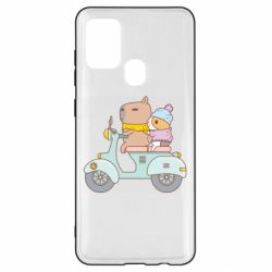 Чехол для Samsung A21s Капибара и Морская свинка - PrintSalon