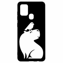Чохол для Samsung A21s Копібара та Пташка - PrintSalon
