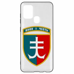 Чехол для Samsung A21s Нарукавный знак 35-й отдельной бригады морской пехоты Украины - PrintSalon