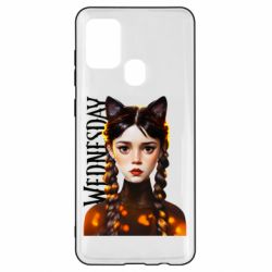 Чехол для Samsung A21s Венздей кошка - PrintSalon