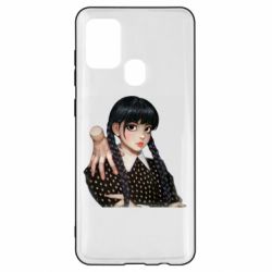 Чехол для Samsung A21s Венсдей и Вещь
