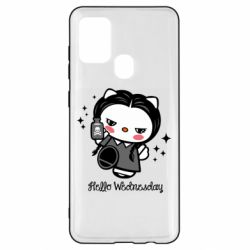 Чехол для Samsung A21s Wednesday Hello Kitty - PrintSalon