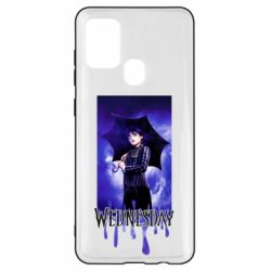 Чехол для Samsung A21s Wednesday Text Logo - PrintSalon
