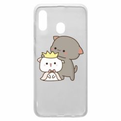 Чехол для Samsung A30 Чиби котики - PrintSalon