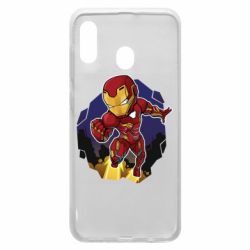 Чехол для Samsung A30 Flying Iron man - PrintSalon