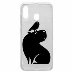 Чохол для Samsung A30 Копібара та Пташка - PrintSalon