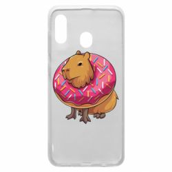 Чехол для Samsung A30 Пончик с капибарой - PrintSalon