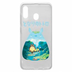 Чехол для Samsung A30 Тоторо на рыбалке - PrintSalon