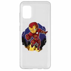 Чехол для Samsung A31 Flying Iron man - PrintSalon