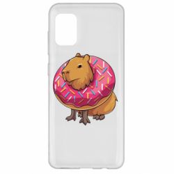 Чехол для Samsung A31 Пончик с капибарой - PrintSalon