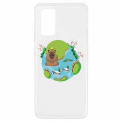 Чехол для Samsung A32 4G Капибара в воде - PrintSalon