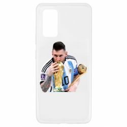 Чехол для Samsung A32 4G Месси целует кубок - PrintSalon