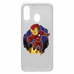 Чехол для Samsung A40 Flying Iron man - PrintSalon