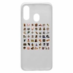 Чехол для Samsung A40 Коты мем. - PrintSalon