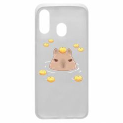 Чехол для Samsung A40 Морда капибары - PrintSalon