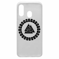 Чехол для Samsung A40 Scandinavian Runes And Walknut - PrintSalon