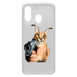 Чехол для Samsung A40 Шлепа с пистолетом - PrintSalon