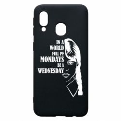 Чехол для Samsung A40 Wednesday girl - PrintSalon
