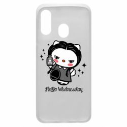 Чехол для Samsung A40 Wednesday Hello Kitty - PrintSalon