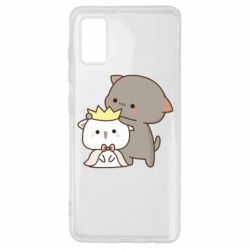 Чехол для Samsung A41 Чиби котики - PrintSalon