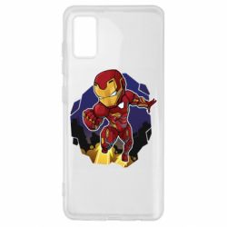 Чехол для Samsung A41 Flying Iron man