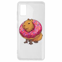 Чехол для Samsung A41 Пончик с капибарой - PrintSalon