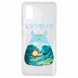 Чехол для Samsung A41 Тоторо на рыбалке - PrintSalon