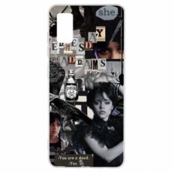 Чехол для Samsung A41 Венздей Адамс.