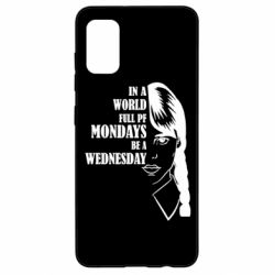 Чехол для Samsung A41 Wednesday girl - PrintSalon