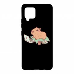 Чехол для Samsung A42 5G Capybara With Laptop - PrintSalon