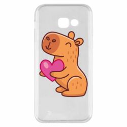 Чехол для Samsung A5 2017 Капибара сердечко - PrintSalon