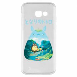 Чехол для Samsung A5 2017 Тоторо на рыбалке - PrintSalon