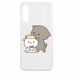 Чехол для Samsung A50 Чиби котики - PrintSalon