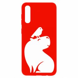 Чохол для Samsung A50 Копібара та Пташка - PrintSalon