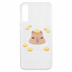 Чехол для Samsung A50 Морда капибары - PrintSalon
