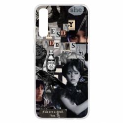 Чехол для Samsung A50 Венздей Адамс.