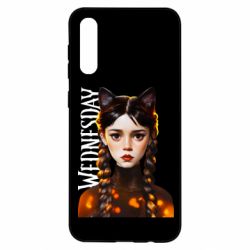 Чехол для Samsung A50 Венздей кошка - PrintSalon