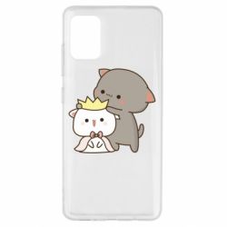 Чехол для Samsung A51 Чиби котики - PrintSalon