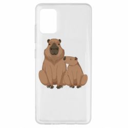 Чехол для Samsung A51 Две капибары - PrintSalon