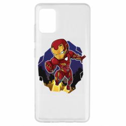 Чехол для Samsung A51 Flying Iron man - PrintSalon