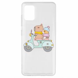 Чехол для Samsung A51 Капибара и Морская свинка - PrintSalon