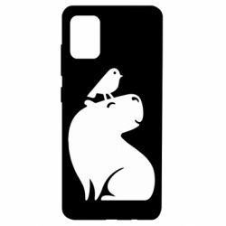 Чохол для Samsung A51 Копібара та Пташка - PrintSalon