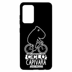 Чехол для Samsung A52 5G Капибара на велосипеде - PrintSalon