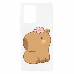 Чохол для Samsung A52 5G Капібара з квіткою - PrintSalon