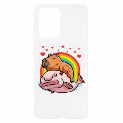 Чехол для Samsung A52 5G Капибара на рыбе - PrintSalon