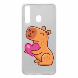 Чехол для Samsung A60 Капибара сердечко - PrintSalon