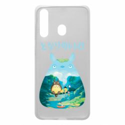 Чехол для Samsung A60 Тоторо на рыбалке - PrintSalon