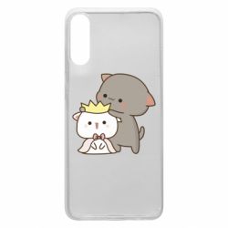 Чехол для Samsung A70 Чиби котики - PrintSalon