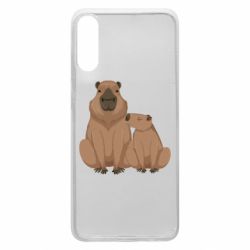 Чехол для Samsung A70 Две капибары - PrintSalon